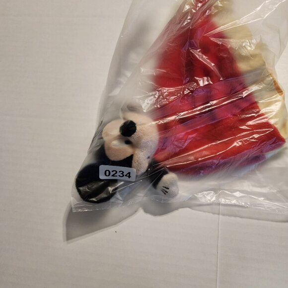 Disney Baby Mickey Mouse plush lovey security blanket crinkle ears red - Picture 5 of 5